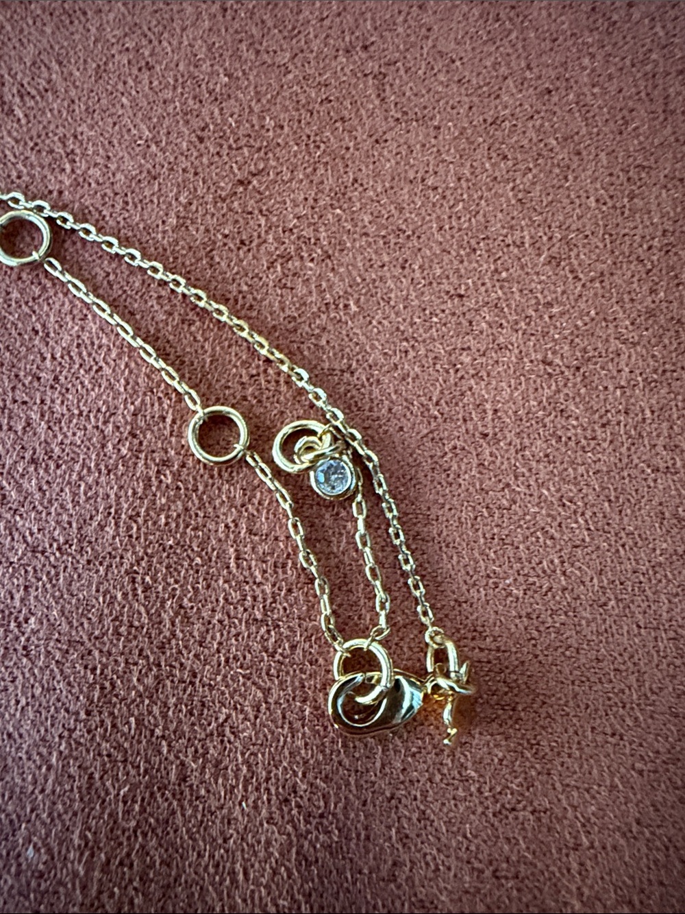 Kate spade Gold Chain Necklace with Bright Pink Candy Pendant - Picture 4 of 4
